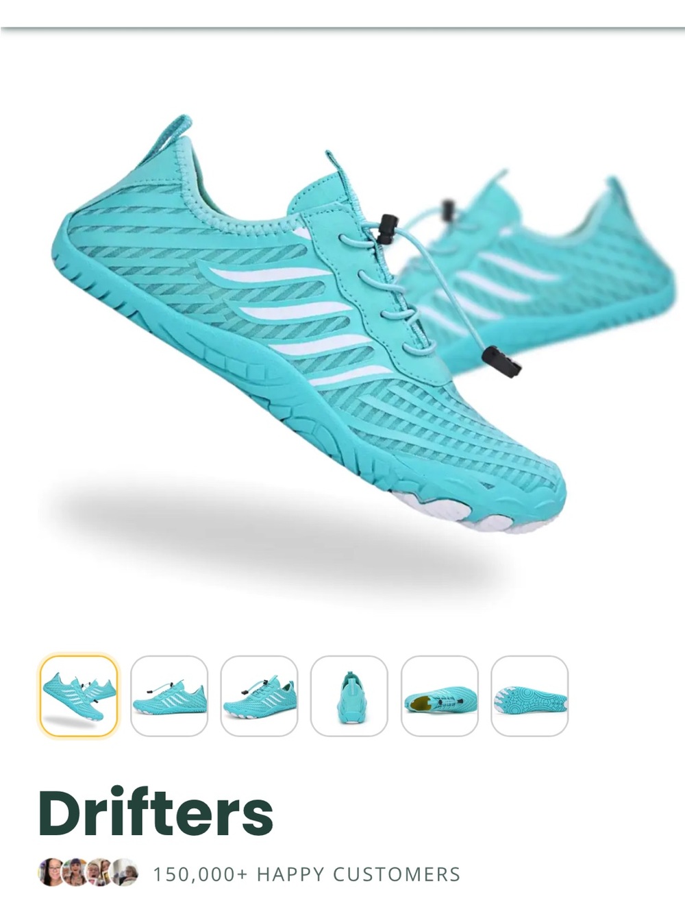 Teal Bearefoot Shoes - Women 7